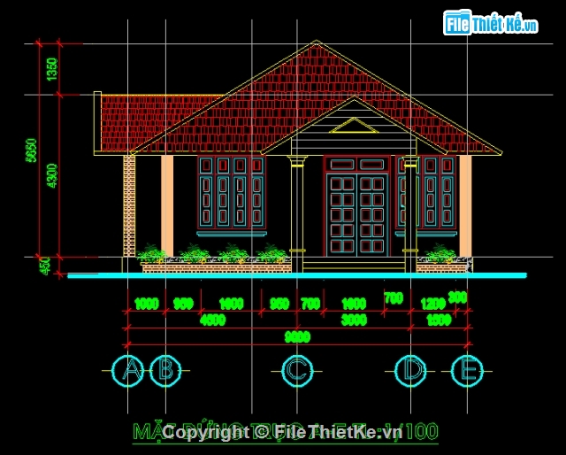 Đồ án,File cad,trụ sở cơ quan,bản vẽ trụ sở